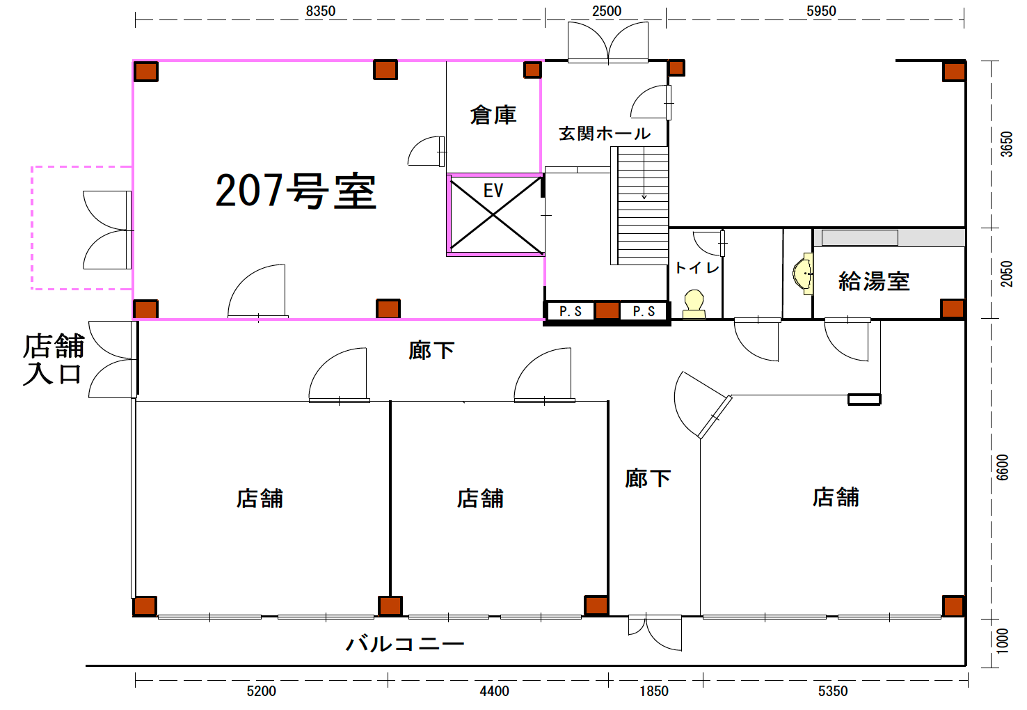 Kaycee Court Room 207 Floorplan
